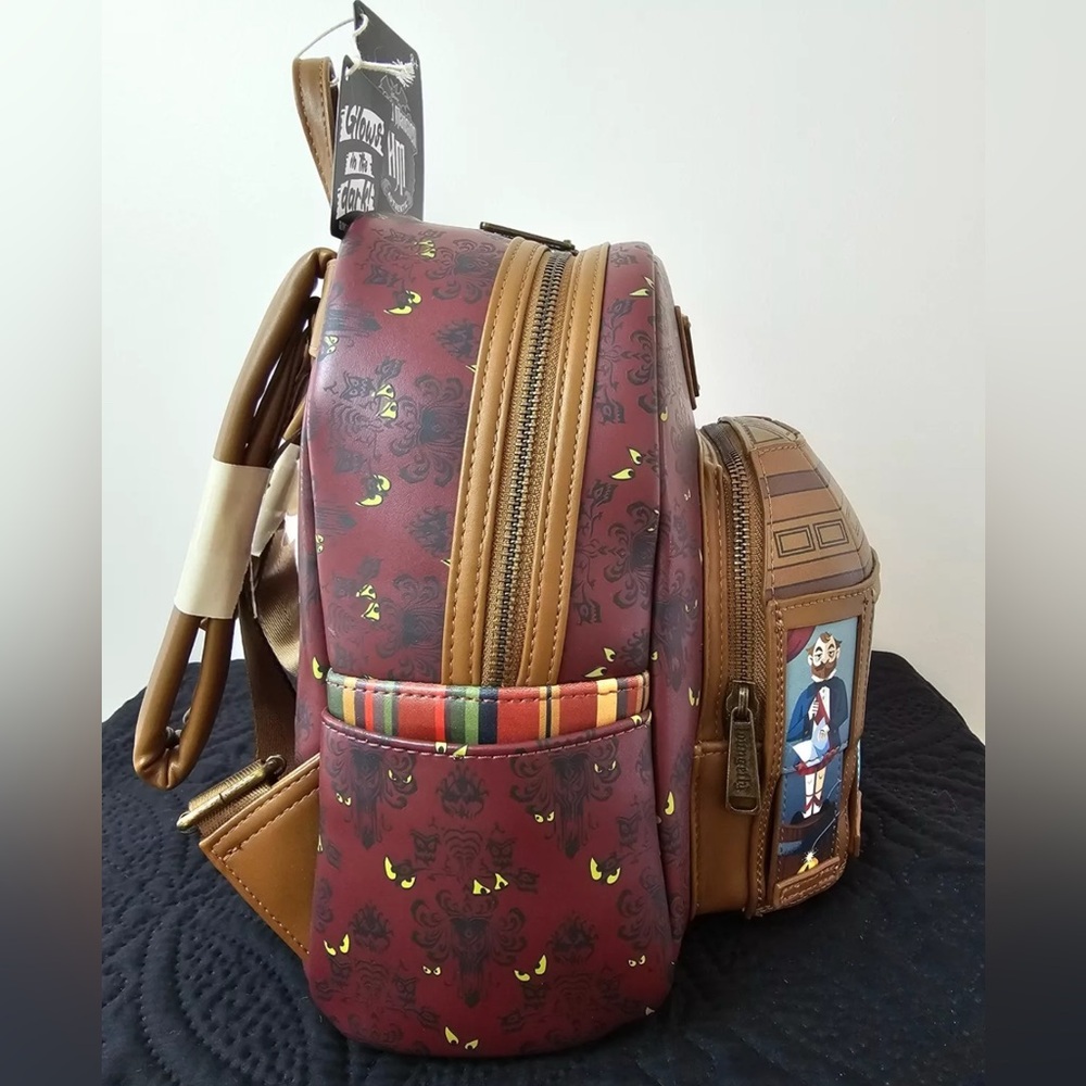 SALE! Haunted Mansion LoungeFly Stretching Room Backpack, Glows in the Dark*RARE - Picture 10 of 12